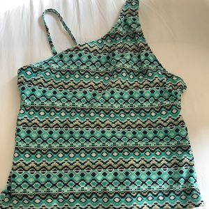 Lands End Girls tank top swimsuit
